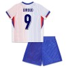 Dječji Nogometni Dres Francuska Giroud 9 Gostujući Euro 2024